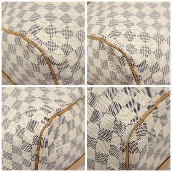 LOUIS VUITTON Damier Azur Keepall Bandouliere 55 Boston Bag N41429 Auth BD1851AV - Picture 14 of 16